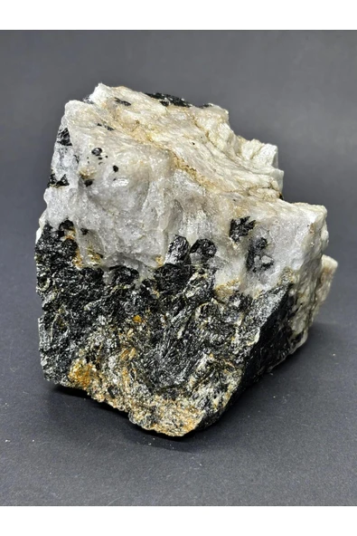 gemsartdeco TURMALİN DOĞALTAŞ NEGATİF ENERJİ KALKANI KÜTLE - Resim 4