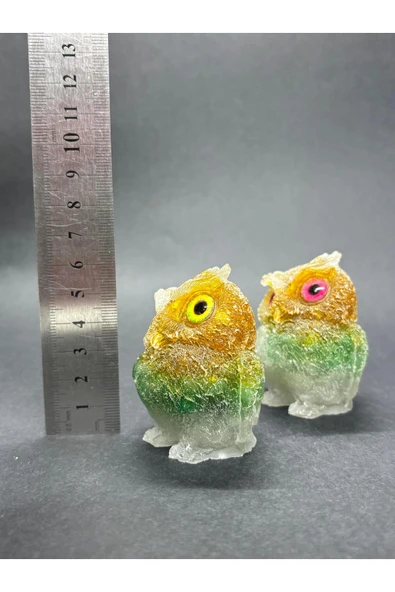 gemsartdeco AVENTURİN SİTRİN KUVARS BAYKUŞ ORGONİTİ - Resim 4