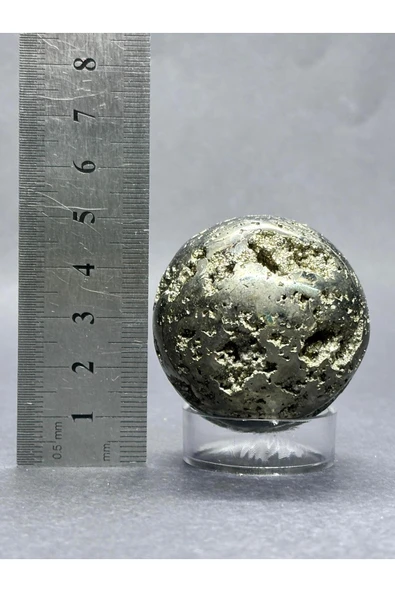 gemsartdeco PİRİT DOĞALTAŞ KÜRE - Resim 5