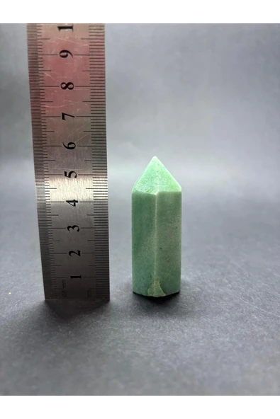 gemsartdeco YEŞİL AVENTURİN ŞANS BEREKET KULE DOĞALTAŞ - Resim 4