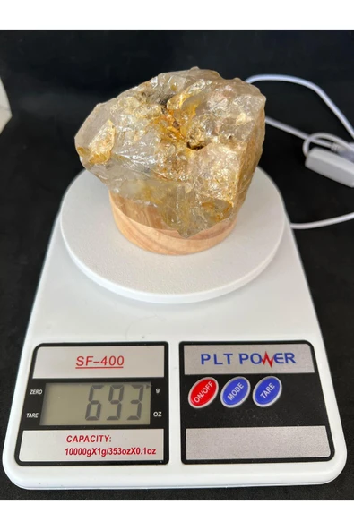 gemsartdeco Kristal Kuvars Doğaltaş Huzur Lamba - Resim 3