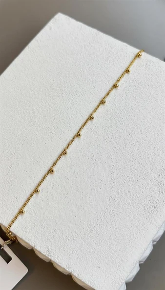 Boncuklu Yıldız Bileklik - Altın ürün görseli 1