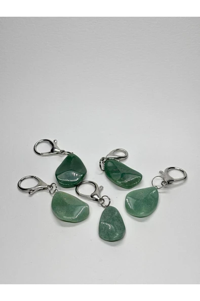 gemsartdeco AVENTURİN FENGSHUI ŞANS BEREKET ANAHTARLIĞI CHARM DAMLA ürün görseli