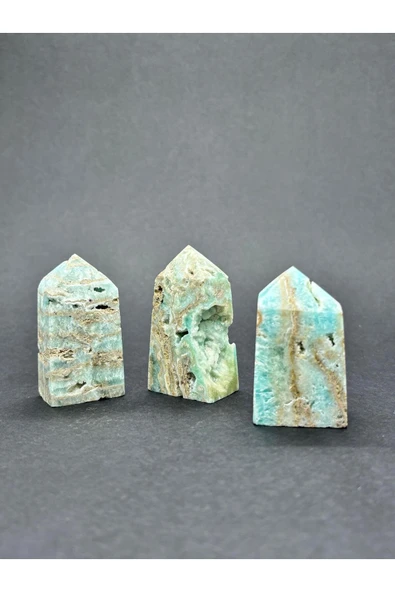 gemsartdeco AMAZONİT KULE DOĞALTAŞ - Resim 2