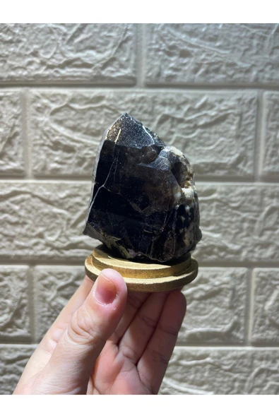 gemsartdeco Stantlı Morion Doğaltaş - Resim 7