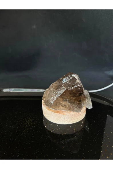 gemsartdeco DUMANLI KUVARS DOĞALTAŞ LAMBA RADYASYONSAVAR - Resim 2