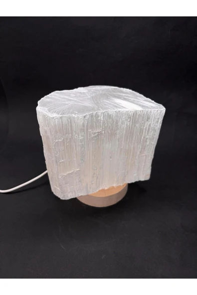 gemsartdeco Selenit Doğaltaş Lamba - Resim 4