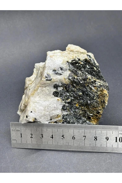 gemsartdeco TURMALİN DOĞALTAŞ NEGATİF ENERJİ KALKANI KÜTLE - Resim 6