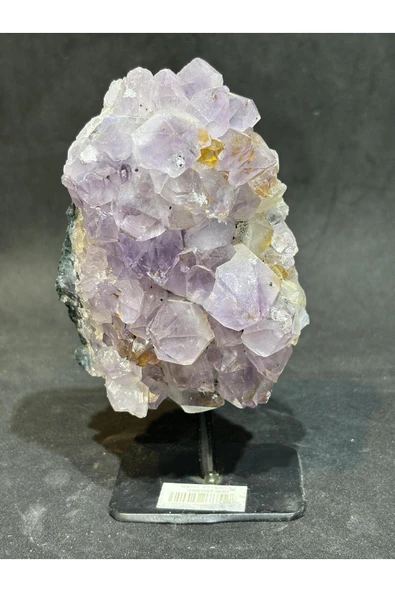 gemsartdeco BREZİLYA AMETİST DOĞALTAŞ SİYAH DEMİR STANTLI - Resim 7