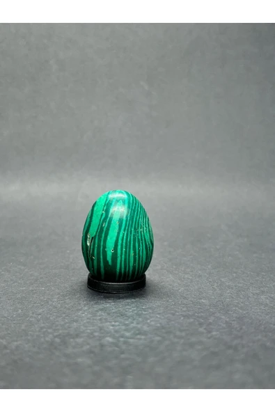 gemsartdeco MALAHİT YUMURTA DOĞALTAŞ - Resim 2