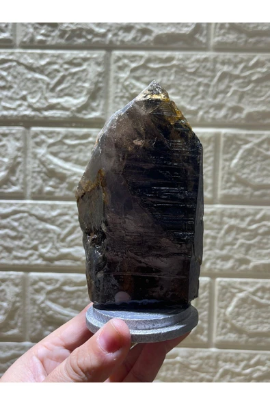 gemsartdeco Stantlı Morion Doğaltaş - Resim 2