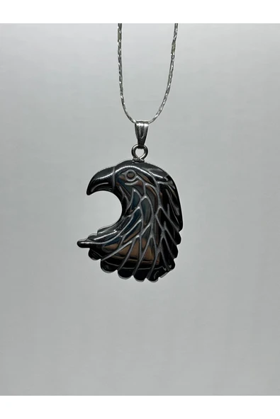 gemsartdeco HEMATİT DOĞALTAŞ KOLYE UCU KARTAL ürün görseli