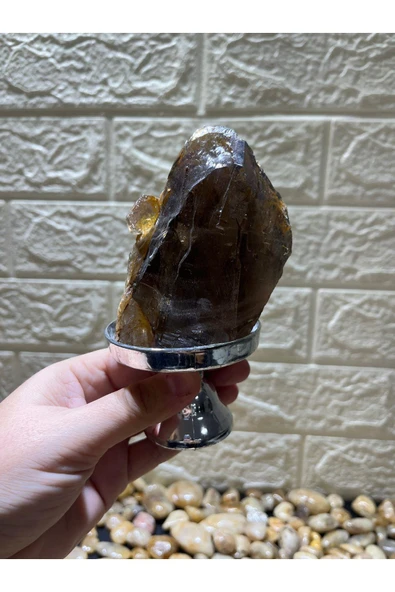 gemsartdeco Stantlı Morion Doğaltaş - Resim 4