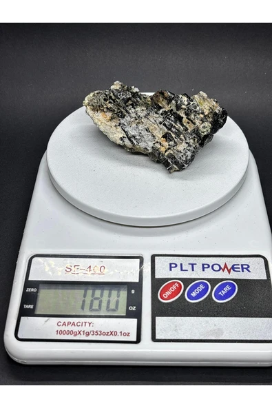 gemsartdeco TURMALİN DOĞALTAŞ NEGATİF ENERJİ KALKANI KÜTLE - Resim 6