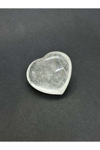 gemsartdeco KRİSTAL KUVARS KALP PALMSTONE DOĞALTAŞ(BÜYÜK) - Resim 2