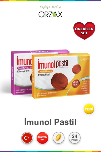 Ocean Beta Glukan Kara Mürver 12 Pastil & Beta GlukanPastil Portakal Aromalı 12 Pastil ürün görseli