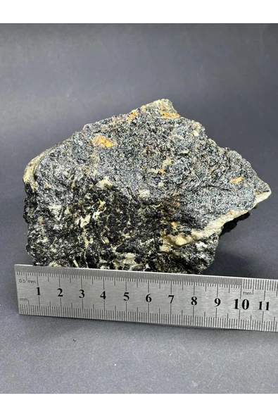 gemsartdeco TURMALİN DOĞALTAŞ NEGATİF ENERJİ KALKANI KÜTLE - Resim 7