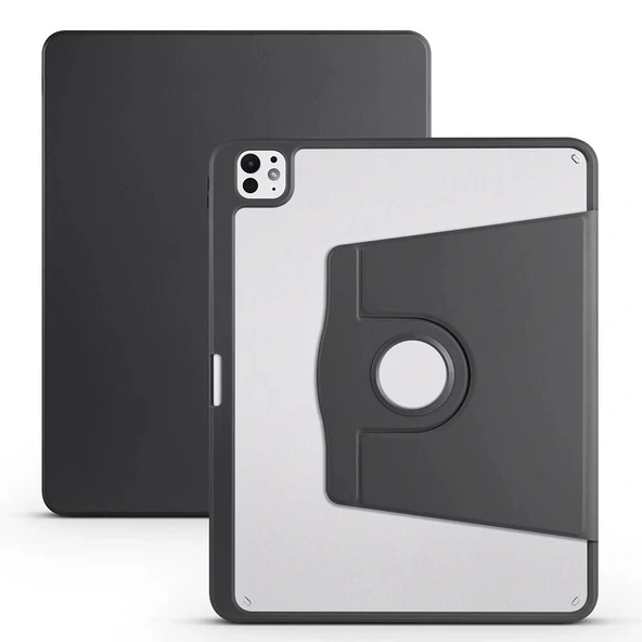Apple iPad Pro 13 2025 M5 Kılıf Zore Termik Kalem Bölmeli Dönebilen Standlı Kılıf ürün görseli 1