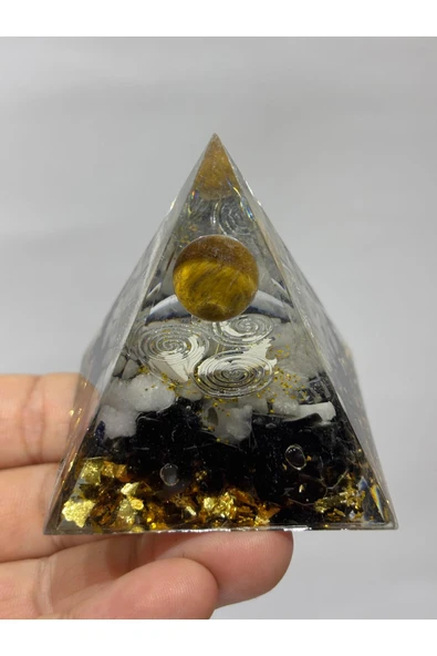 gemsartdeco KAPLANGÖZÜ TRİSKELE SEMBOLLÜ YAŞAM DÖNGÜSÜ ORGONİT - Resim 5