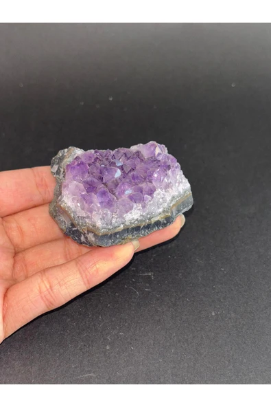 gemsartdeco BREZİLYA AMETİST DOĞALTAŞ 1 ADET - Resim 4