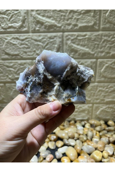 gemsartdeco Mavi Kalsedon Doğaltaş - Resim 3