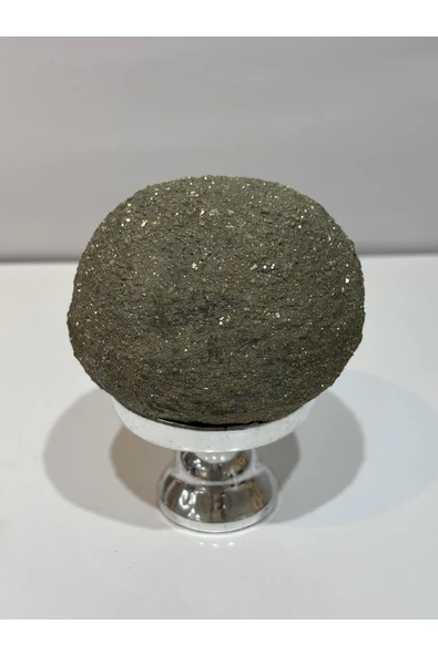 gemsartdeco Pirit Doğaltaş Zenginlik Taşı Stantlı - Resim 2