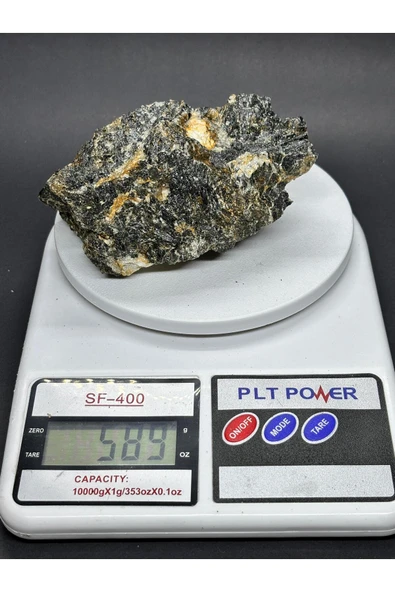 gemsartdeco TURMALİN DOĞALTAŞ NEGATİF ENERJİ KALKANI KÜTLE - Resim 7