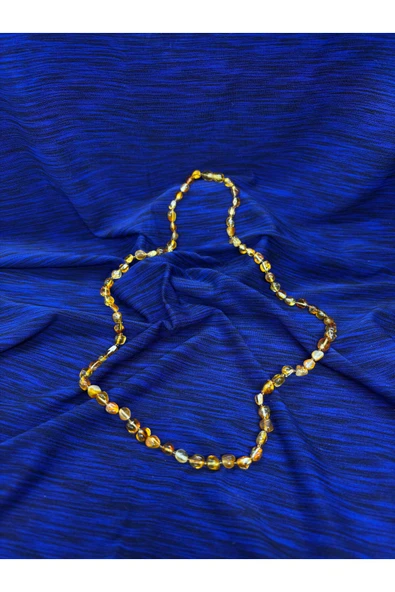 gemsartdeco KEHRİBAR KOLYE UZUN MODEL - Resim 2