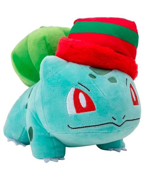 Pokemon Pelüş Bulbasaur Figür Yılbaşı Serisi 20cm PKW3377 ürün görseli