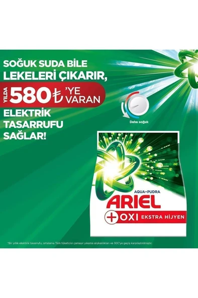 Ariel Dağ Esintisi Renklilere Özel 4 Kg Aquapudra Toz Çamaşır Deterjanı - Resim 5