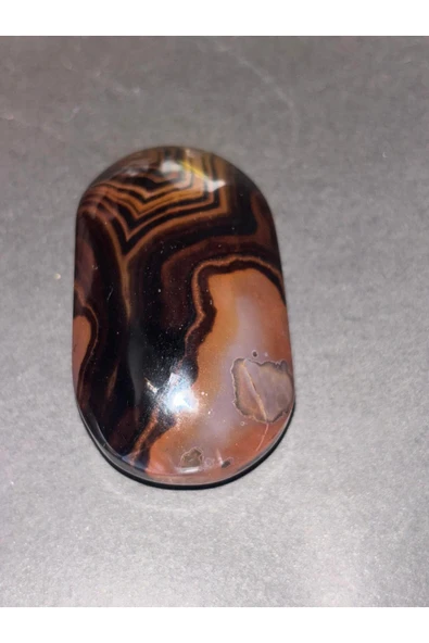 gemsartdeco KAHVE AKİK PALMSTONE DOĞALTAŞ - Resim 3