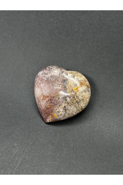 gemsartdeco PİNK AMETİST KALP PALMSTONE DOĞALTAŞ - Resim 2