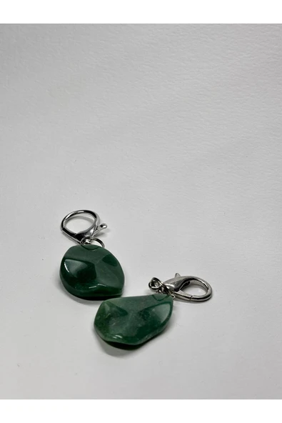 gemsartdeco AVENTURİN FENGSHUI ŞANS BEREKET ANAHTARLIĞI CHARM DAMLA - Resim 4
