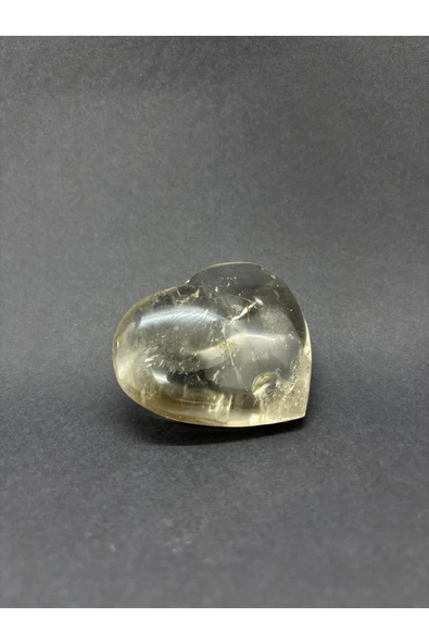 gemsartdeco DUMANLI KUVARS KALP PALMSTONE DOĞALTAŞ - Resim 2