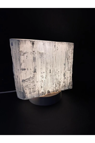 gemsartdeco Selenit Doğaltaş Lamba ürün görseli 1