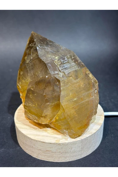 gemsartdeco DUMANLI KUVARS DOĞALTAŞ LAMBA RADYASYONSAVAR - Resim 3