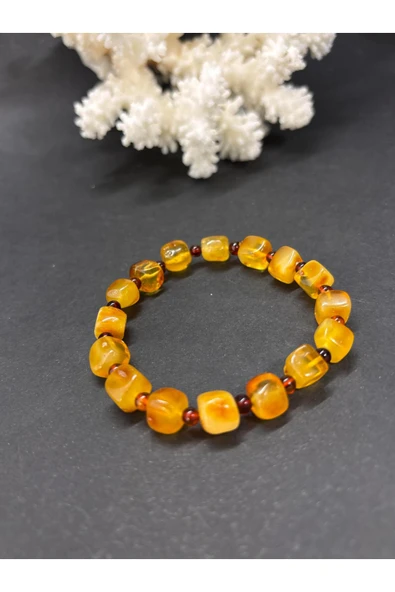 gemsartdeco KEHRİBAR BİLEKLİK KÜP - Resim 4