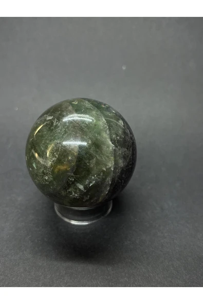 gemsartdeco GÖKKUŞAĞI FLORİT KÜRE DOĞALTAŞ - Resim 4