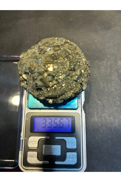 gemsartdeco AA kalite Büyük Pirit Doğaltaş Zenginlik Taşı - Resim 3