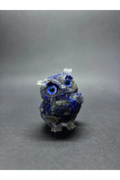 gemsartdeco LAPİS LAZULİ BAYKUŞ ORGONİTİ ürün görseli 1