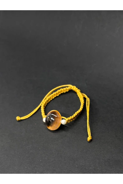 gemsartdeco YILANCIK ŞİFA - AĞRI BİLEKLİĞİ SARI - Resim 2