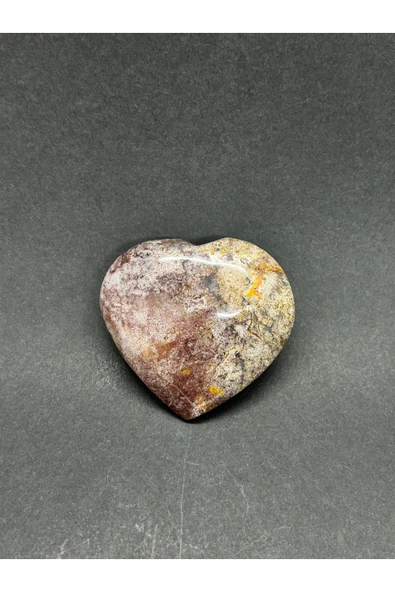 gemsartdeco PİNK AMETİST KALP PALMSTONE DOĞALTAŞ ürün görseli 1