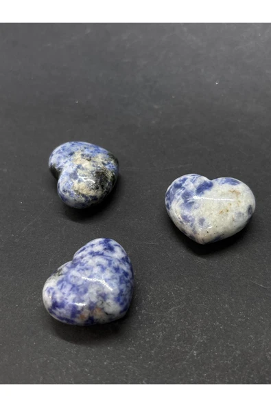 gemsartdeco SODALİT KALP PALMSTONE DOĞALTAŞ - Resim 3