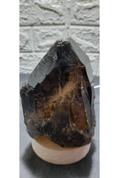 gemsartdeco Dumanlı kuvars doğal taş lamba radyasyonsavar - Resim 5