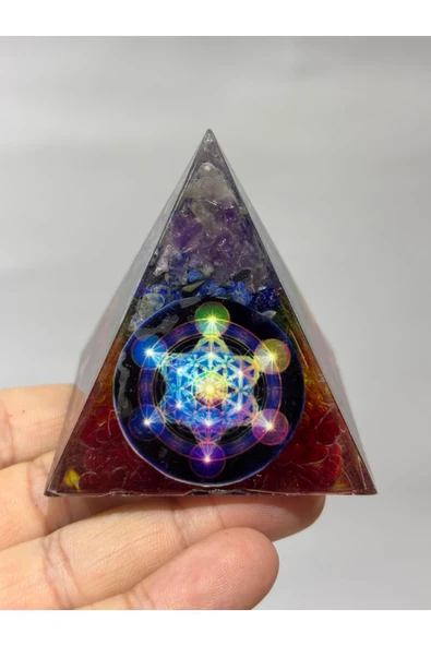 gemsartdeco KÖK ÇAKRA DENGELEME ORGONİTİ - Resim 3