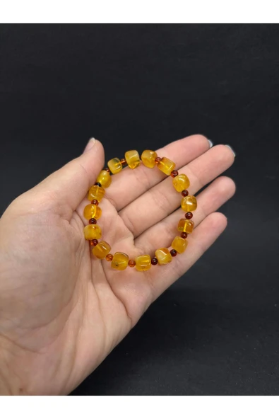 gemsartdeco KEHRİBAR BİLEKLİK KÜP - Resim 6