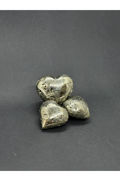 gemsartdeco PERU PİRİT KALP PALSTONE DOĞALTAŞ(KÜÇÜK) ürün görseli