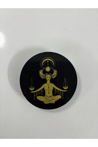 gemsartdeco OBSİDYEN AYNA MEDİTASYON SEMBOLLÜ ürün görseli