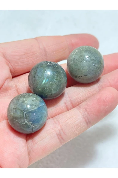 gemsartdeco Labrodorit Mini Küre Doğaltaş 3. Göz ürün görseli
