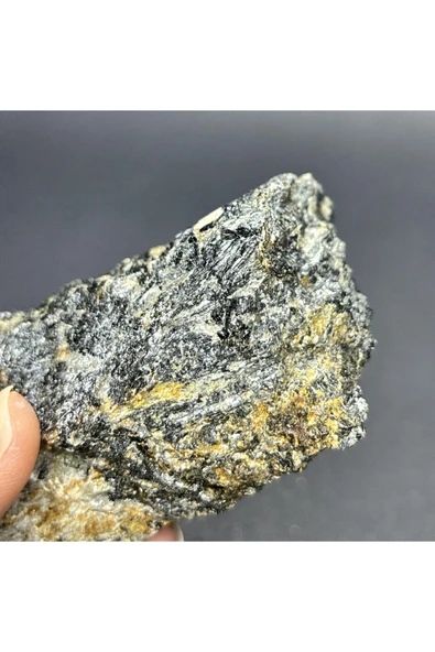 gemsartdeco TURMALİN DOĞALTAŞ NEGATİF ENERJİ KALKANI KÜTLE - Resim 3